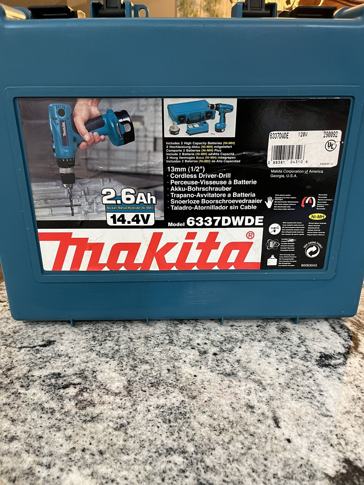 Makita Cordless Driver-Drill, Manual And Case