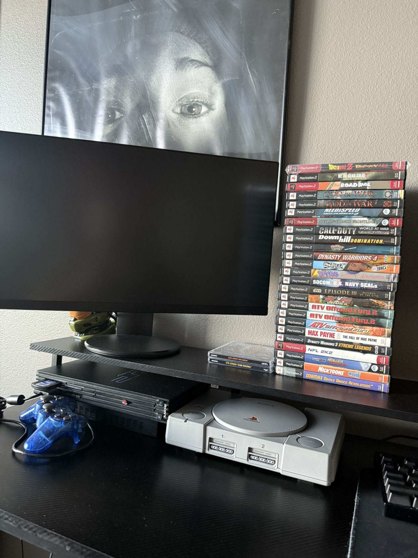 Ps2 & Ps1 Bundle W/ 25 Games