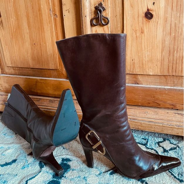 Vintage Brown Genuine All Leather Boots made by Antonio Melani