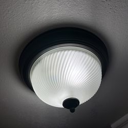 3 Ceiling Dome Light Fixtures 
