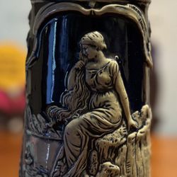 Original Thewalt Loreley/1281 beer stein. W. Germany 1L