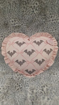 Trick or Chic Bats & Bows Pillow
