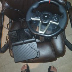 Ps5/Ps4/PC Steering Wheel And Pedals Set