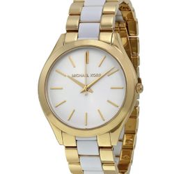Michael KORS Ladies Watch White /gold