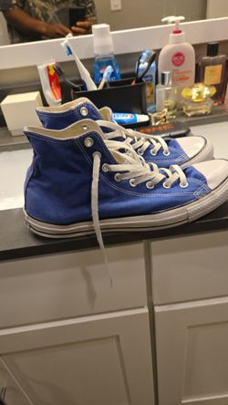 Blue High top Allstar chucks mens 12