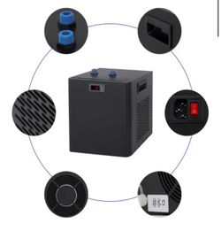 Aquarium Water Chiller 300L Quiet Compressor for Reef Coral Plants USA