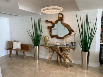 Teak Wood Mirror