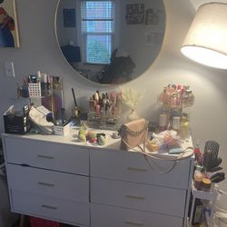 6 Drawer Wayfair Dresser With Round Mirror 