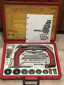 Valve Guide Cutter Reamer Liner Installation Tool Set Lisle 59000