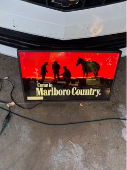 Vintage Neon Marlboro Sign