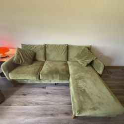 Green Mid century modern Couch