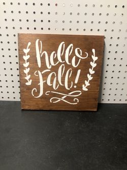 Fall Wooden Sign