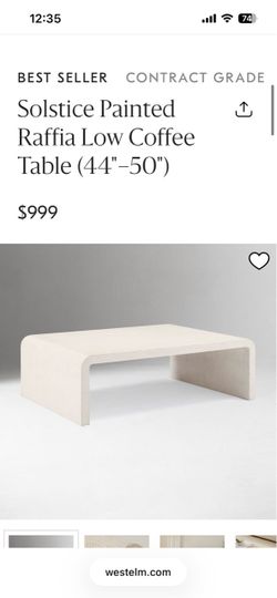 West Elm Coffee Table