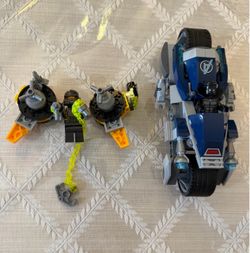 LEGO 76142 Avengers Speeder Bike Attack Black Panther Bike AIM Jetpack As Is