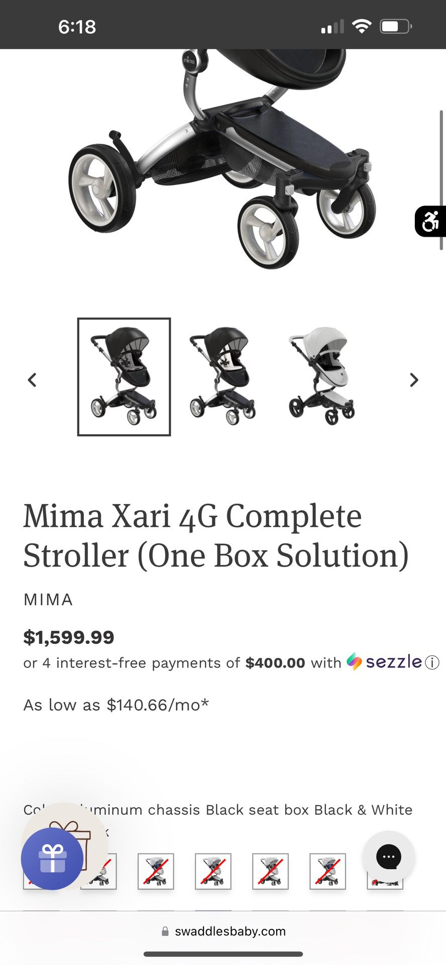 Mima Xari 4G Complete Stroller 