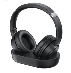 Wireless Headphones for TV, TV Headphones Wireless for Seniors with Easy Setup, Compatible with Most TVs, Charging Base, 65H Playtime, Low Latency Aud