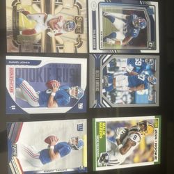 New York Giants 11 card football lot