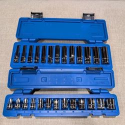 Cornwell Blue Power Socket Sets Metric 13pc Each 
