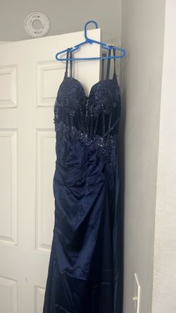 Navy Blue Gown size Medium