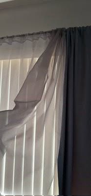 Blackout curtains/ sheer curtains/ curtain rod