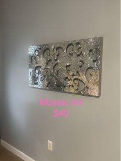 Mirrored mosaic art