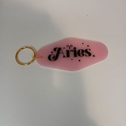 Hotel Key Zodiac Sign Keychain