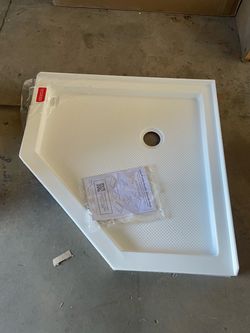 DreamLine SlimLine 36 in. x 36 in. Neo-Angle Shower Pan Base in White