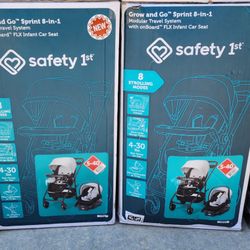 Travel System Stroller With Rear Facing Infant Car Seat