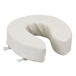 Padded Toilet Seat Riser with Velcro Straps (4")