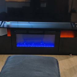 Virtual Fire With Heater
