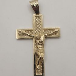 14k Gold Crucifix Pendant