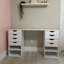 White Vanity Desk