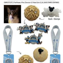 Disney pins  (pics In Post) “Year of a Million Dreams" Collector’s Lot– 2 Dream FastPasses & Pins Vintage Condition $80