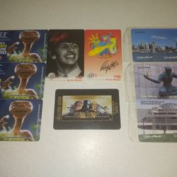 VINTAGE SET OF NINE PICTURE PHONE CARDS