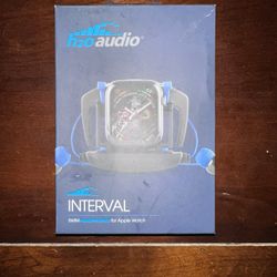 H2O Audio Interval - Swimming Headphones Made for Apple Watch with Bass-Amplified Surge S+ Swimming Earbuds