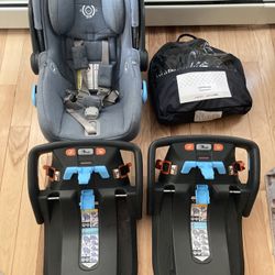 Uppababy mesa Car seat And Two Bases And Cozy Garnish Local Only No Shipping  