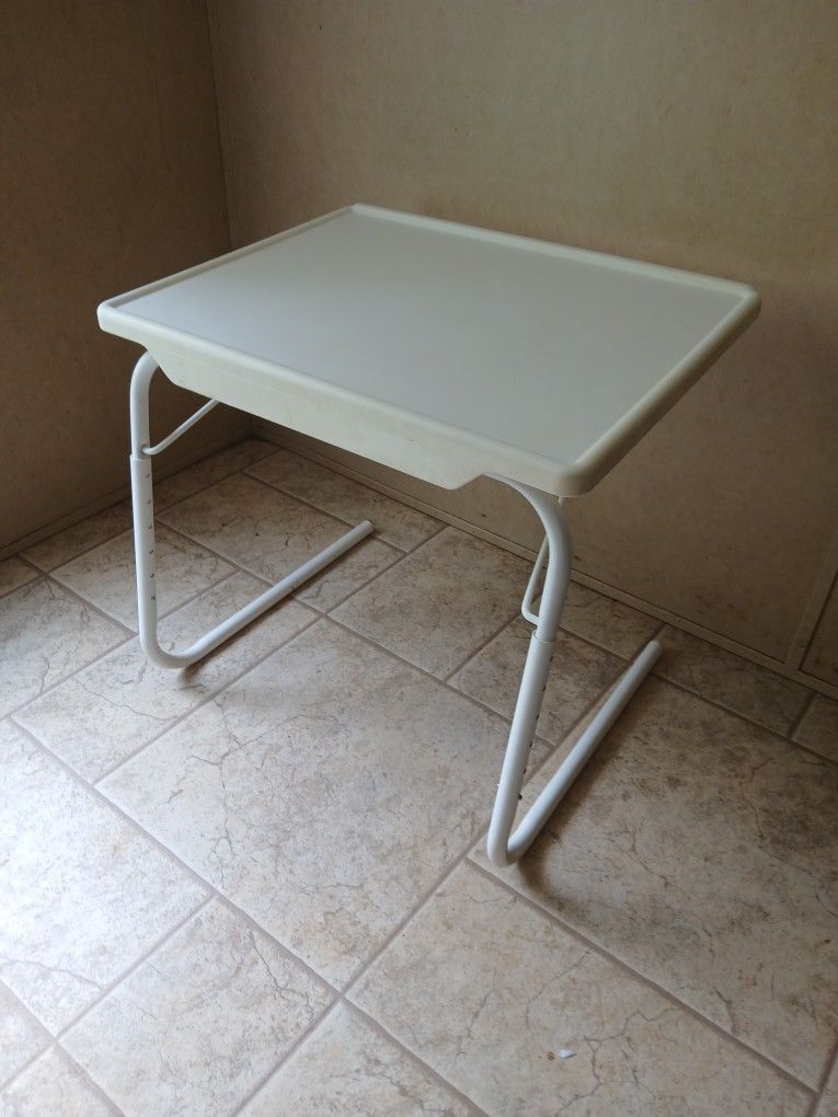Table-Mate Adjustable Folding Portable TV Table