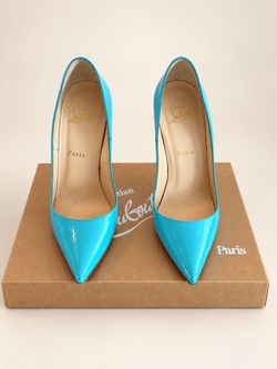 Christian Louboutin So Kate 120 Pacific Blue Heels – EU 38.5 – $395 OBO