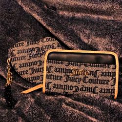 Juicy Couture, Wallet, And Heart Keychain Wallet 