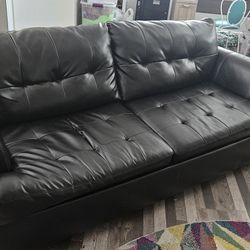 Fold Out Pleather Couch