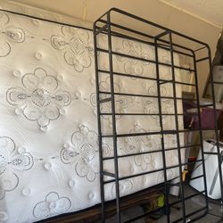 queen Bed frame and mattresses