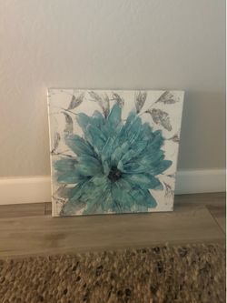 Canvas Flower Print