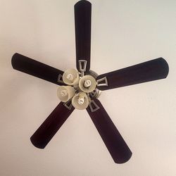 Two 52” Ceiling Fans w/ 4-Light Fixture – Works Great