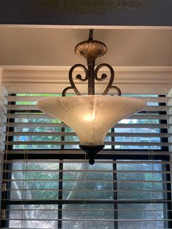 Pendant Light with Frosted Glass Shade