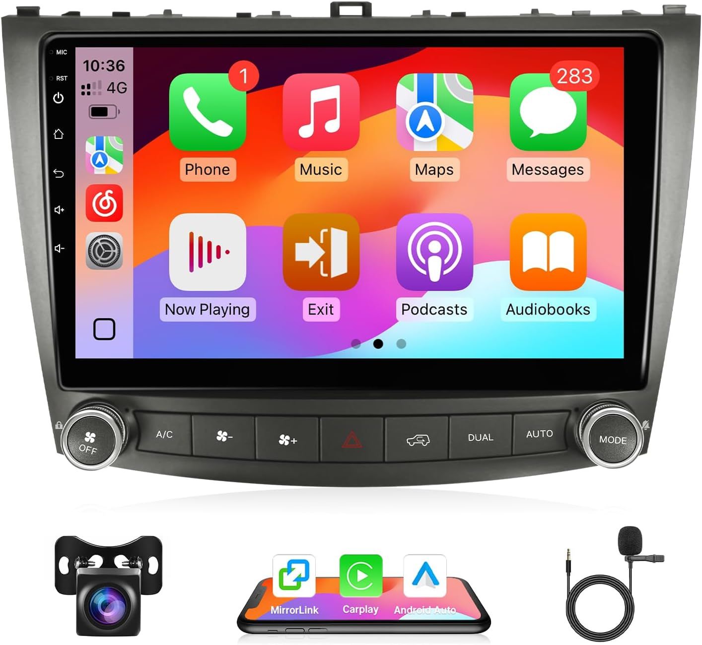 New | 10.1" Car Stereo for Lexus IS250/IS300/IS(contact info removed)–2012 with CarPlay|Amazon Retail $148.99