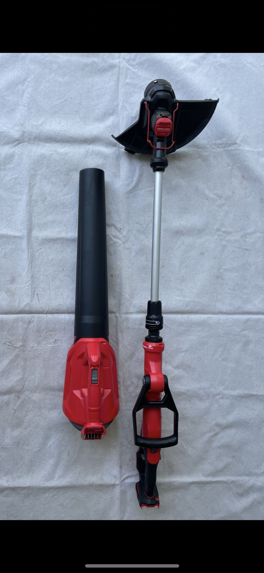  CRAFTSMAN 20v Cordless Battery String Trimmer and Leaf Blower Combo Kit 2ah (Battery & Charger)