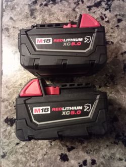 ⚫️🔴Milwaukee M18 18-Volt 5.0 Ah Lithium-lon XC