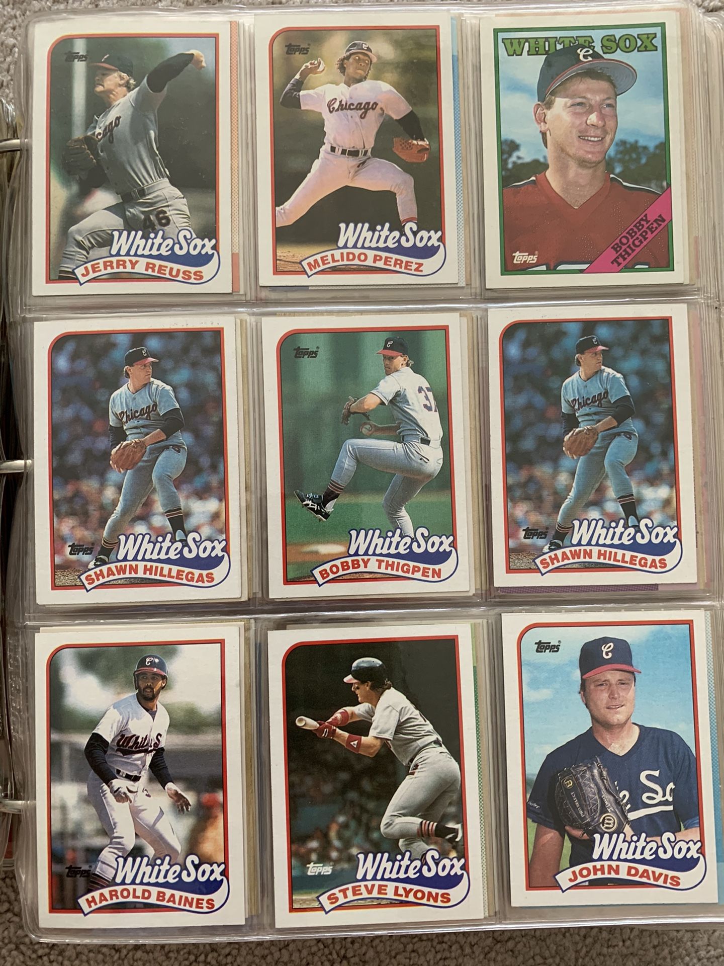 White Sox baseball cards
