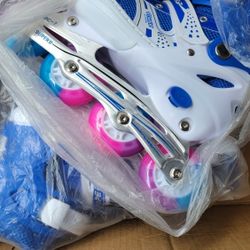 Youth Light Up Adjustable Inline Skates 