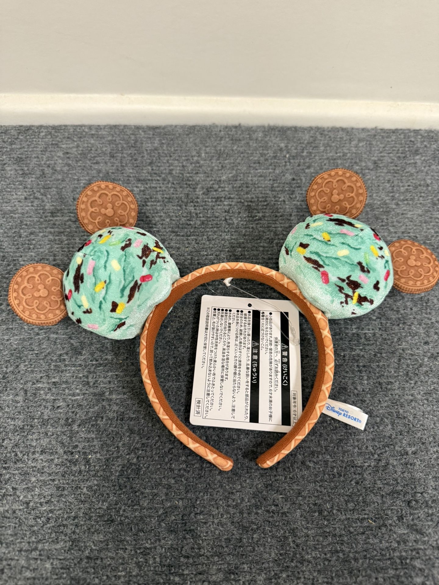 Tokyo Disney Resort – Mickey Ice Cream Scoop Ear Headband New TDR Exclusive DisneySea